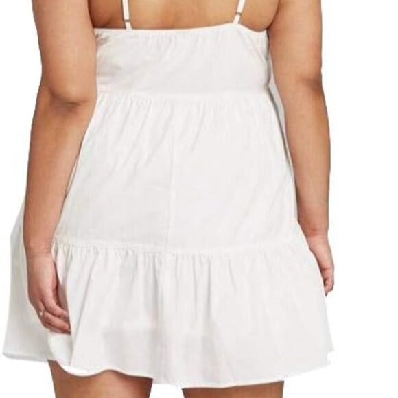 Wild Fable White Adjustable Straps Mini Sun Dress NWT XXL - Picture 2 of 2
